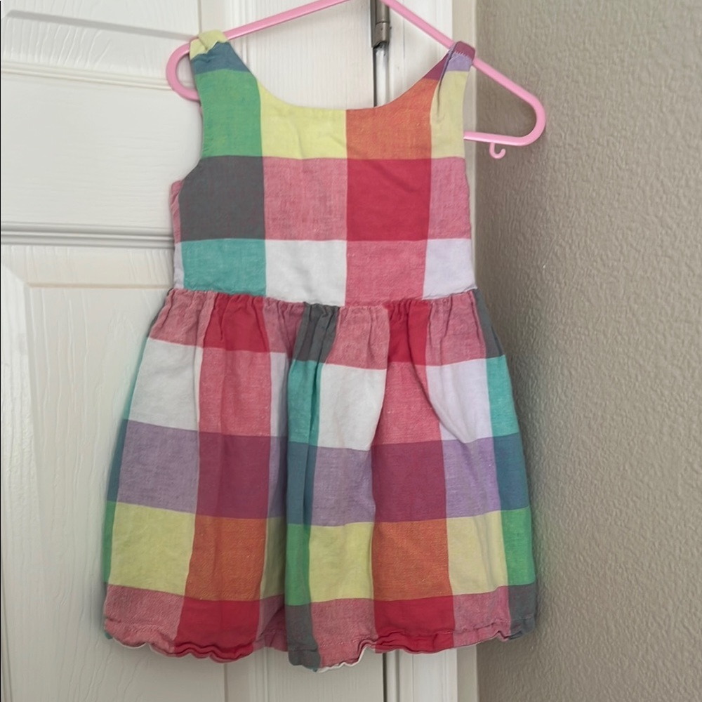 GAP Pink and Green Sleeveless Sundress